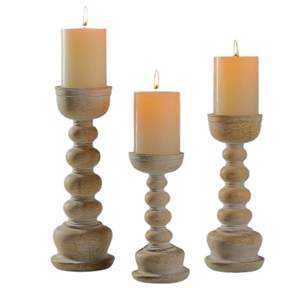 Bougeoirs en bois pour centre de table de mariage à domicile pour restaurant décoratif de table fabrication de garde-manger d'hôtel par l'Inde - Product Image 6