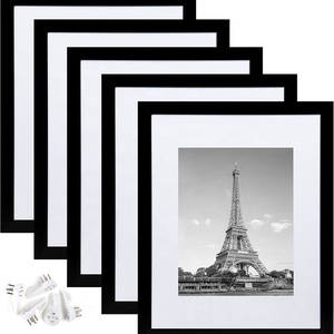 Juego <span class=keywords><strong>de</strong></span> marcos <span class=keywords><strong>de</strong></span> fotos personalizados PS <span class=keywords><strong>de</strong></span> 5 Decoración <span class=keywords><strong>de</strong></span> mesa marco <span class=keywords><strong>de</strong></span> fotos <span class=keywords><strong>de</strong></span> plástico blanco negro dorado - Product Image 2