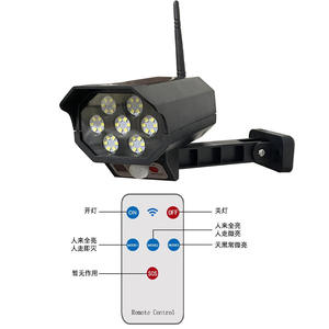 Lámpara de pared de cámara de monitoreo de simulación solar Lámpara exterior impermeable Luz de pared solar para exteriores Luz de calle solar - Product Image 4