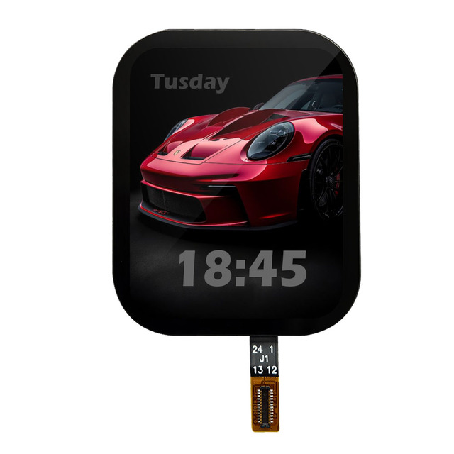 1.96 Inch AMOLED OLED Display Module 410x502 QSPI 600nits Square Screen for Smart Watch Wearable Devices