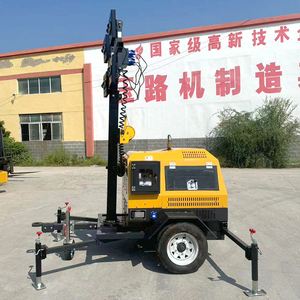 Miễn phí vận chuyển CE EPA 5 M 7 m 9 M xách tay Trailer tay thủy lực di động CE EPA chiếu sáng tháp di động ánh sáng tháp - Product Image 2