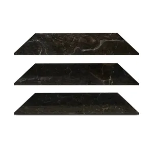 Italian black gold flower marble doorstep stone, natural stone, marble staircase base Polished ancient black gold marble