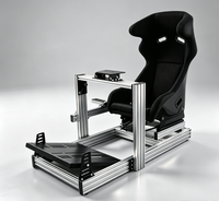 Cockpit de simulateur de course VR commercial, configuration complète, chaise de jeu en aluminium 4080 pour parc d'attractions, club d'e-sport, station de jeu de course