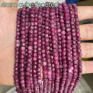 Perles de rubis naturelles taillées à facettes en vrac <span class=keywords><strong>pour</strong></span> la fabrication de <span class=keywords><strong>bijoux</strong></span> DIY 2mm 3mm 4mm 6mm - Product Image 6