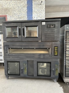 <span class=keywords><strong>Forno</strong></span> per Cottura a Lievitazione Naturale di Grande Capacità per Pane, <span class=keywords><strong>Pizza</strong></span>, Torte, Biscotti, Pasticceria, Uso Professionale 220V, per Frutta, Latte, Grano, 3 Ripiani, Manuale - Product Image 1