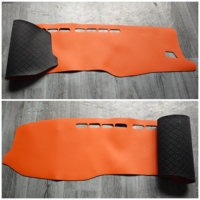 Tapis de tableau de bord en cuir personnalisé, couvre-tableau de bord décoratif, couverture intégrale pour l'intérieur de la voiture, compatible avec Toyota Hilux SR5 REVO RWD