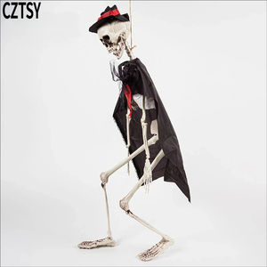 Decoración de Halloween: Esqueleto de Calavera de Plástico de 90cm, Simulación de Cuerpo Humano, Estilo Jazz, para Casa Embrujada o Sala de Escape - Product Image 3