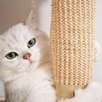 Vente directe d'usine de protège-pieds de table à manger multi-tailles, résistants à l'usure et anti-peluches, en sisal naturel pour chat