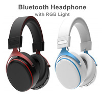 Casque de jeu en gros avec microphone HD 7.1 détachable, casque RGB tri-mode BT sans fil, USB-A, USB-C, dongle 2.4G et entrée AUX
