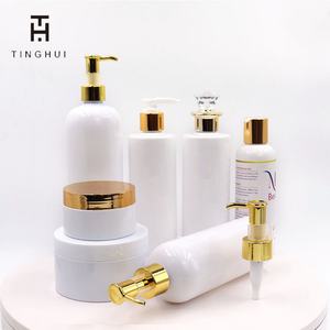 บรรจุภัณฑ์โลชั่นบัตเตอร์เหลว ขนาด 100 มล. 150 มล. 200 มล. 250 มล. 300 มล. 500 มล. ขวดพลาสติกใสสีขาวสำหรับแชมพู พร้อมฝาแบบเพชร - Product Image 2