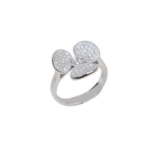 Accessoires DIY en argent S925, bague fermée pour femme avec perle à l'aspect naturel, semi-finie, support vide 175 et perles en vrac pour bijoux - Product Image 5