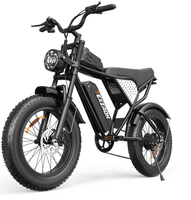 Bicicleta Eléctrica de Montaña MTB de 20 Pulgadas con Motor de 15 Ah, Bicicleta Eléctrica Rápida, Bicicleta Híbrida, Bicicleta Eléctrica Todoterreno para Adultos