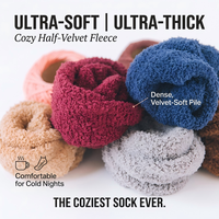 Chaussettes d'hiver pour femmes, chaudes, super douces, en peluche, tricotées, antibactériennes, épaisses, en microfibre, décontractées, pour la maison, pour dormir, moelleuses, confortables