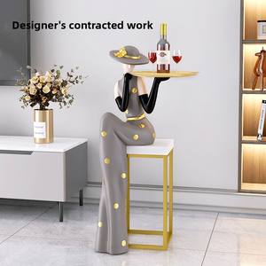 Moderno e minimalista pavimento creativo vassoio Art <span class=keywords><strong>ingresso</strong></span> sala ufficio luce di lusso resina decorazioni per la casa per il soggiorno - Product Image 2