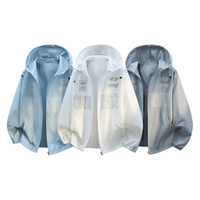 Veste d'été à capuche ultra-fine et respirante pour homme, anti-UV, protection solaire, vêtement d'extérieur, manteau de protection cutanée, vente en gros sur mesure