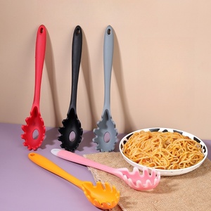 New high-quality online hot-selling kitchen accessories silicone handle pasta spoon high-quality kitchen <b>utensils</b> - Product Image 1