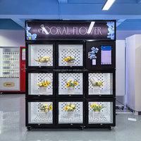 Distributeur Automatique de Fleurs à 8 Portes, Grande Capacité, Conception de Casier, pour Bouquets Floraux, Vente en Gros Usine, Personnalisation de Marque