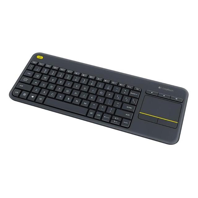 Logitech K400 Plus Wireless Touch Keyboard With Touchpad Mini 2.4Ghz Uniflying Wireless Keyboard for PC Laptop Android Smart TV