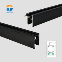 Système d'éclairage sur rail commercial réglable pour plafond suspendu, projecteur linéaire GU10, éclairage sur rail LED pour supermarché