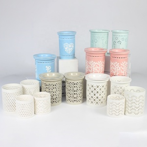 Home Bedroom Decor Flower Pattern Aromatherapy Holder Candle <strong>Scented</strong> Diffuser Wax Melt <strong>Burner</strong> Wax <strong>Burner</strong> Ceramic <strong>Oil</strong> <strong>Burners</strong> - Product Image 4
