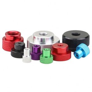 Laser Machined Aluminum & Stainless Steel Knurled Stud Clamping Turn Knob <b>Screw</b> Nut - Product Image 6