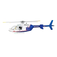 FLYWING Nuevo Helicóptero Bell-407 Clase 470, Aeromodelismo, Simulación RC con Control de Vuelo y Autoestabilización