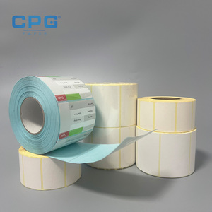 Factory Wholesale Waterproof Oil Proof Thermal Shipping Labels 4x6 Heat Transfer <b>Paper</b> Labels with Custom Sizes - Product Image 1