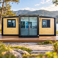 Maison préfabriquée clé en main avec 3 chambres, système électrique préinstallé, maison préfabriquée modulaire, cabane de villégiature