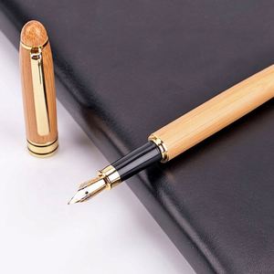 Bolígrafo de Bambú de Lujo en Oferta, Bolígrafo Metálico para Regalo Empresarial con Logotipo Grabado con Láser - Product Image 5