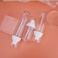 Bouteille en plastique sur mesure pour soins de la peau vides Ensemble de bouteilles en plastique avec bouteille de lotion en plastique cosmétique