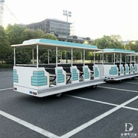 Train touristique électrique de luxe en métal Dorlin DLLD pour les excursions dans les sites touristiques