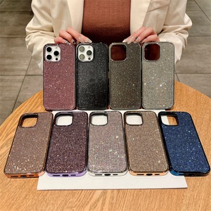 Funda de Teléfono Móvil de Lujo con Diamantes Brillantes para iPhone 16 Pro Max, 15 Pro, 14, 13, 12, a Prueba de Golpes y Protectora - Product Image 1
