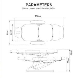 Kangmei Toptan Spa Salon Mobilyaları Kozmetik 5 Elektrik Motorlu Güzellik Estetisyeni Yatağı Yüz Bakımı Podoloji Estetik Pedikür Koltuğu - Product Image 2