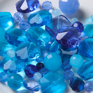 Perles de verre rondes multicolores 45g, perles en vrac pour la création de bijoux DIY, bracelets, colliers, accessoires pour téléphone - Product Image 2