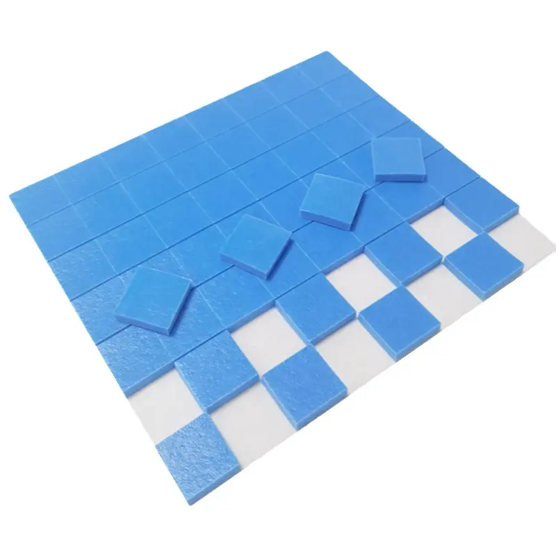 Hot Koop 18*18*4Mm Blauw Zelfklevende Pvc Schuim Spacer Pads Voor Glas Bescherming Zelfklevende Foam pads