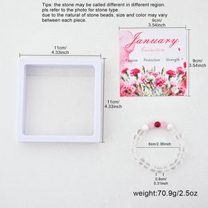 Set de Pulseras de Piedras Naturales con Piedra de Nacimiento de 12 Meses, Joyería de Cristal Curativo para Mujer, Regalo para el Día de la Madre, Compra al por Mayor - Product Image 5