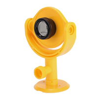Prisme miniature en plastique MP105, diamètre 25,4 mm, inclinable, pour niveau de précision, réflecteur de prisme pour station totale avec adaptateur