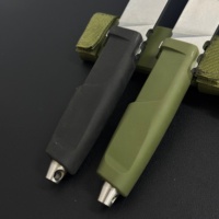 Couteau de survie et de défense E-X M390 à lame fixe avec manche en fibres de polyamide, outil de camping et de chasse, excellent cadeau pour homme