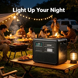 Seguridad en Primera Categoría: Batería LFP de 4020 Wh y 1200 W con 10 mil Ciclos de Vida Útil. Entrada de CA rápida de 1200W. Luz LED SOS. Energía Solar Profesional para Cortes de Energía. - Product Image 4