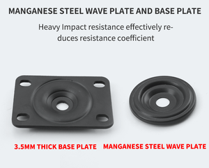 2 Zoll kleines Rollenrad Drehbare Platte Castor-Balllager Werkbankrad Trolley Nylon-Möbeltrailer - Product Image 4