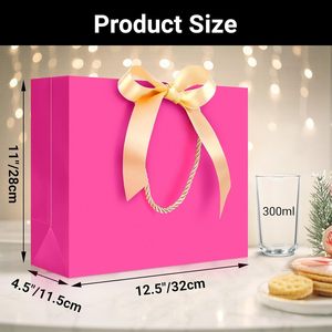 Bolsa de Papel con Doble Cinta y Logotipo Personalizado, Bolsa de Papel para Regalos y Compras - Product Image 2