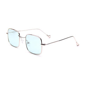 Lunettes de soleil carrées E3-311, monture dorée, verres en acétate, unisexe, légères, protection solaire, pour la pêche, la mode, la conduite, la scène - Product Image 1