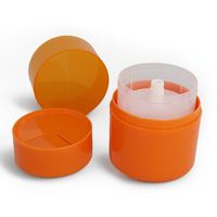 Nouveau 50g Carotte Rotatif Démaquillant En Plastique Paquet Rond Vide Peau Crème Cas Copeaux Maquillage Distributeur Broyer Bouteille Pot
