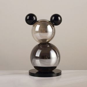 Ornement sphérique en cristal Ai Zhe, décoration géométrique pour la maison, objet de collection - Product Image 1