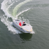 Nouveau bateau-jetski en fibre de verre 2026 pour la conception de véhicules aquatiques non gonflables, moteur Yamaha 170 Drift pour 5 personnes, plage et lac