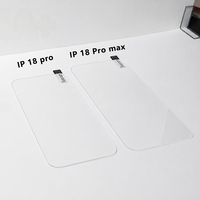 Protection d'écran en verre trempé adhésif épais en aluminium haute définition transparente, couverture intégrale anti-rayures pour iPhone 18 Pro Max / 18 Pro