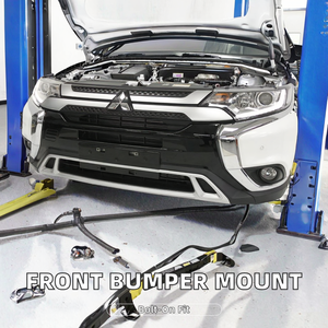 Pare-chocs avant en plastique noir assemblé de haute qualité, marque Huaxin, neuf, kit d'assemblage de la face avant, phares, Mitsubishi Outlander 19 - Product Image 3
