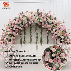 ซุ้มแต่งงานกลางแจ้ง LEDA แฮนด์เมด ประดับด้วยดอกไฮเดรนเยียสีชมพูแฟนตาซี สำหรับฉากขอแต่งงาน - Product Image 2