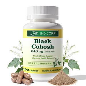 Oem nhãn hiệu riêng <span class=keywords><strong>Black</strong></span> <span class=keywords><strong>cohosh</strong></span> chiết xuất thảo dược tự nhiên bổ sung sức khỏe 500mg Đen <span class=keywords><strong>cohosh</strong></span> gốc viên nang cho phụ nữ - Product Image 1