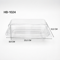 Contenants de stockage alimentaire en plastique hermétiques personnalisés, grande capacité pour sandwichs, sushis, pizzas, hamburgers, aliments en PET